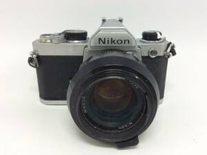 S96![ operation / precision not yet verification ]Nikon Nikon FM film camera NIKKOR 50mm 1:1.4 lens present condition goods junk!