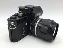 S35♪【動作/精度未確認】Nikon ニコン F2 フィルムカメラ / NIKKOR-P・C Auto 1:2.5 f=105mm レンズ / 現状品 ジャンク品 ♪ _画像2