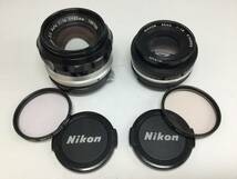S33♪【動作/精度未確認】レンズ 2点セット Nikon ニコン NIKKOR-S・C Auto 1:1.4 f=50mm NIKKOR 50mm 1:1.8 現状品 ジャンク品 ♪_画像1