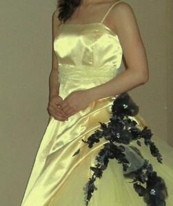  article limit! color dress making .* light yellow color. lustre satin cloth (10m)