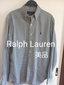 【美品】Ralph Laurenラルフローレン　ストライプシャツ