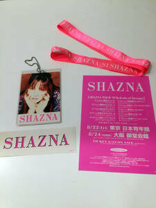 即決 SHAZNA ビニールケース入りパス ステッカー SHAZNAリボン シャズナ IZAM NIY AOI Melty love IZANE IZAMU V系 ヴィジュアル系 イザム