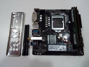 送料無料 ASRock H310M-ITX/ac LGA1151 Intel 第8世代 第9世代 ITX Mini-ITX マザーボード WiFi M.2 SSD 128GB RAM 8GB