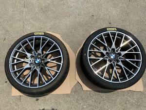 【新品】在庫処分 社外 BMW 3シリーズ F30 4シリーズ F32 等 19インチ アルミホイール 275/30ZR19 新品タイヤ付 2本セット Y0282 