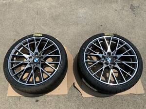 【新品】在庫処分 社外 BMW 3シリーズ F30 4シリーズ F32等 19インチ アルミホイール 275/30ZR19 新品タイヤ付 2本セット Y0283