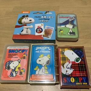 ☆1円スタート スヌーピー トランプ まとめて ピーナッツ SNOOPY サンリオ ニンテンドー プレイングカード 企業物 ANA カード 手品 当時物