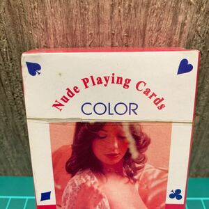 ☆1円スタート 未開封 ヌードプレイングカード カラー 54モデル Nude Playing Cards COLOR 54MODELS 当時物 海外 セクシートランプ 未使用