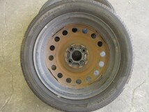 三菱 アイ HA1W 純正スチールホイール フロント用 2本 タイヤ付 145/65R15 YOKOHAMA BluEarth-Es ES32 2023年 8分山 14×4J 4H-100_画像6