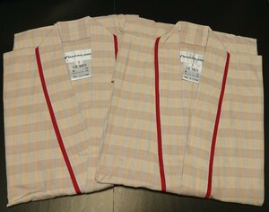 nagaire- Ben man and woman use patient ..... type ( on .) beige ( piping dark red ) S LG1471 2 pieces set new goods unused storage goods inspection .. go in . put on 