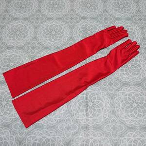  gloves * long glove * approximately 51cm* red * wedding * formal /1050