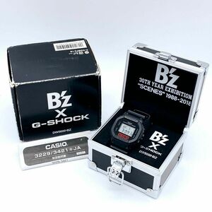 【希少】B'z ビーズ 30周年限定 G-SHOCK DW-5600-BZ Gショック 腕時計 限定品 箱 黒 ブラック 箱 説明書 