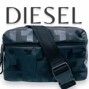 【 希少 】ディーゼル DIESEL ビッグロゴ ウエストバッグ ボディバッグ ブラック ナイロン 