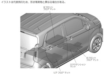 ■ホンダ N-WGN/N-WGN Custrom（JH1/JH2）用 純正フロアカーペットマット プレミアムタイプ カラー：グレー（エクステンションマット付) _画像2