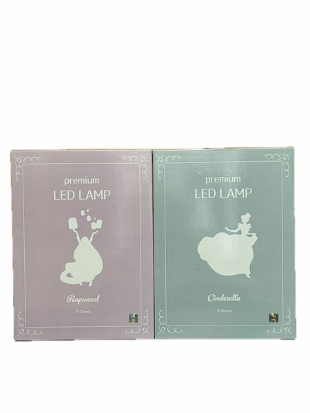 ディズニー premium LED LAMP ラプンツェル シンデレラ 2点セット