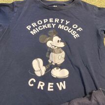 Disney 半袖Tシャツ ディズニー ミッキーマウス 140センチ 2枚セット 紺色_画像3