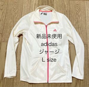  new goods unused Adidas jersey lady's L size cream color 