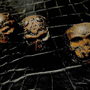 antique skull ring /three set A スカル指輪の画像2