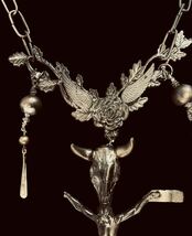 JＰG/ vintage Collection sample BUFFALO Rose cross necklace GAULTIER _画像2