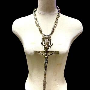 JＰG/ vintage Collection sample BUFFALO cross necklace GAULTIER の画像5