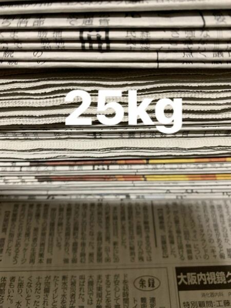 新聞紙　約25kg まとめ売り