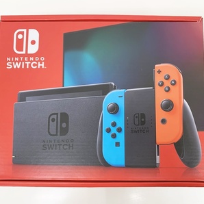 G-65-035 未使用品☆Nintendo Switch ニンテンドー スイッチ バッテリー持続モデル ネオンブルー/ネオンレッド 本体 他店保証印なしの画像1