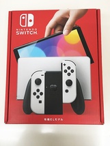 G-65-049 未使用品☆Nintendo Switch ニンテンドー スイッチ 有機ELモデル ホワイト 本体 他店保証印あり　_画像1