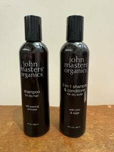 ジョンマスターjohn masters organics イブニングプリムローズシャンプー236ml ジン&セージコンディショニングシャンプー236ml 送料込み