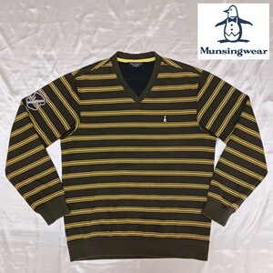 　【Munsingwear】マンシングのVネック長袖シャツ
