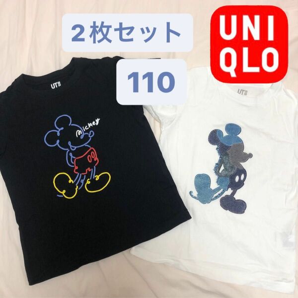 ユニクロ　UT ミッキー　2枚セット Tシャツ プリント