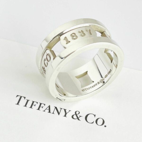 超美品★TIFFANY＆Co ティファニー エレメント リング 1837 指輪 13号 SV925 スターリングシルバー