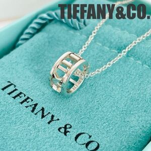 極美品☆Tiffany & Co. ティファニー オープン アトラス ネックレス SV925 ペンダント スターリングシルバー