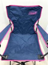 ◯コールマン　アームチェア　ネイビー　2000013096◯Coleman ARM CHAIR NAVY 耐荷重約80kg キャンプチェアー アウトドアチェア _画像2