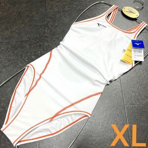 ミズノ　女性用　エクサースーツ　ホワイト×オレンジ　XLサイズ　新品