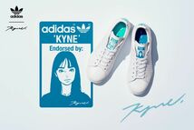 【US 9 / JP 27 cm】新品 KYNE × adidas originals Stan Smith White/Blue / 靴箱表記 UK8.5 / キネ backside works スタンスミス_画像1