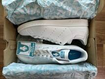 【US 9 / JP 27 cm】新品 KYNE × adidas originals Stan Smith White/Blue / 靴箱表記 UK8.5 / キネ backside works スタンスミス_画像2