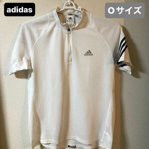 adidas ハーフジップスポーツウェア Oサイズ(JASPO) 白 アディダス 男女兼用