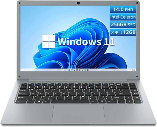 ノートパソコン 14インチ 12GB+256GB Windows11搭載 ノートPC1920X1080フルHD 180°IPS広視野角 Bluetooth4.0対応 最大1TB TF拡張サポート 
