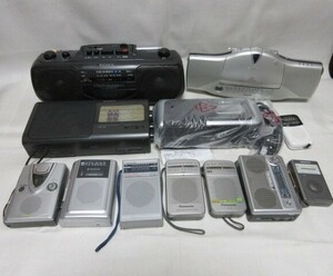 [ Junk ] radio radio-cassette various together 12 piece Sony / Panasonic / Toshiba other operation not yet verification / repair / part removing / that time thing 