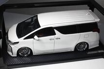 IG2428 1/18 Toyota Alphard H30W White トヨタ アルファード エグゼクティブラウンジ ホワイト イグニッションモデル Ignition model _画像4