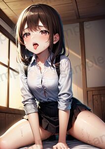 【高級光沢紙・最高画質】美女 美人 美少女 かわいい セクシーポスター アート グラビア A4 同人 イラスト 耐水 2842