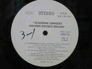 LP★クロディーヌ・ロンジェ Claudine Longet / Golden Double Deluxe(2枚組みの1枚/国内/非売品/PROMO/白見本盤/誤植)