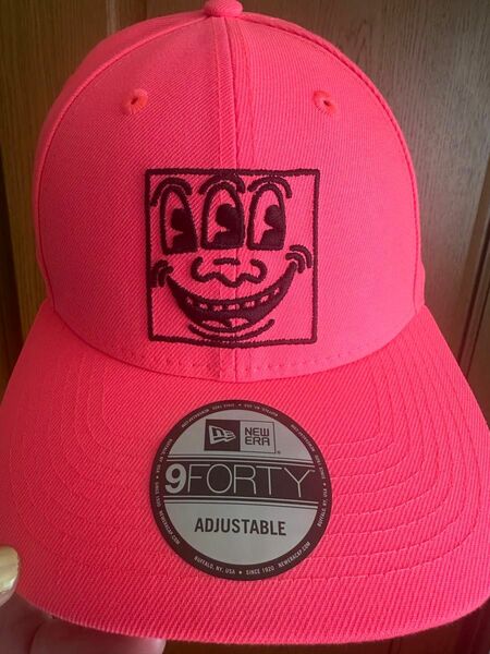 Keith Haring cap 帽子　"3eyed"ピンク　試着のみ　汚れなし　NEW ERA UNISEX