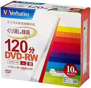 バーベイタムジャパン(Verbatim Japan) くり返し録画用 DVD-RW CPRM 120分 10枚 ホワイトプリンタブ