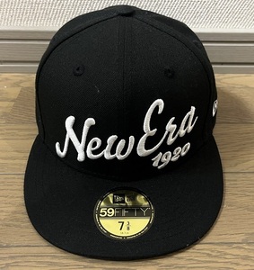 【試着のみ・送料無料！】７ 3/8 NEWERA 59fifty Big Logo NEWERA 1920 ブラック / ビッグロゴ ニューエラ classic