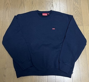 【送料無料】Mサイズ！Supreme Small Box Crewneck Navy ネイビー シュプリーム ボックスロゴ クルーネック Boxlogo 2023SS