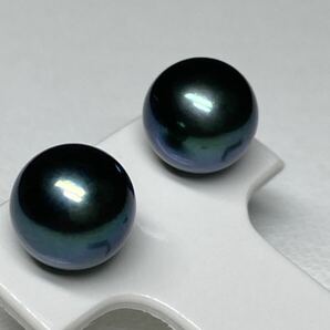 【光沢あり！8.0mm】K18 天然 あこや真珠 照り艶抜群 2.0グラム 直結ピアス アコヤパール アコヤ真珠 pearl jewelryの画像4