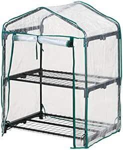  Takeda corporation [ flower stand * garden rack * kitchen garden * greenhouse ] vinyl greenhouse shelves 2 step OST2-02B