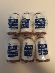  King polyester sewing-cotton 30 number ( raw .6 piece )