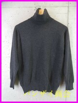 4150s16◆良品です◆カシミヤ100％◆Pearls＆Cashmere タートルネック カシミヤニットセーター M/カーディガン/ゴルフ/ジャケット/メンズ_画像1