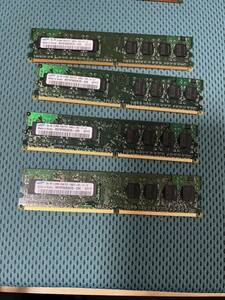 DDR2 2GB kit (512MB*4) PC2-5300U [Samsung M378T6553EZS-CE6]